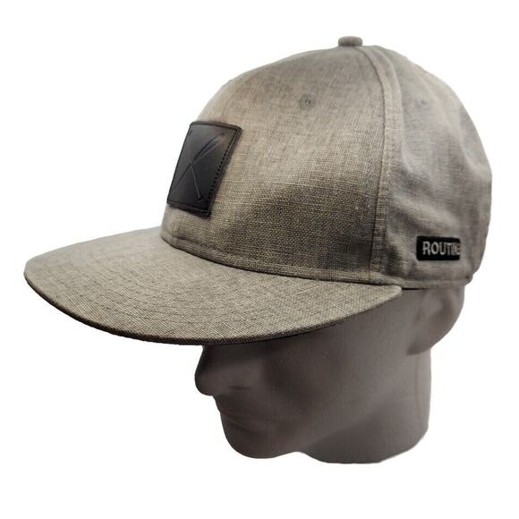 Routine Baseball Cap Men's Gray 7 1/4 Fitted Black Baseball Bats Emblem Hat - Picture 15 of 16